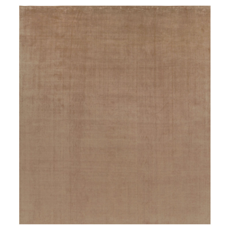 Textural Hand Knotted Silk Area Rug