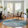 Premium Machine Washable Prisco Teal Rug