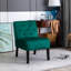 Fauteuil d'appoint à motif capitonné avec tissu en velours Living Room-1428331418-1423961567