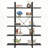Five-Tier Vintage Industrial Bookshelf Storage Unit-468178894
