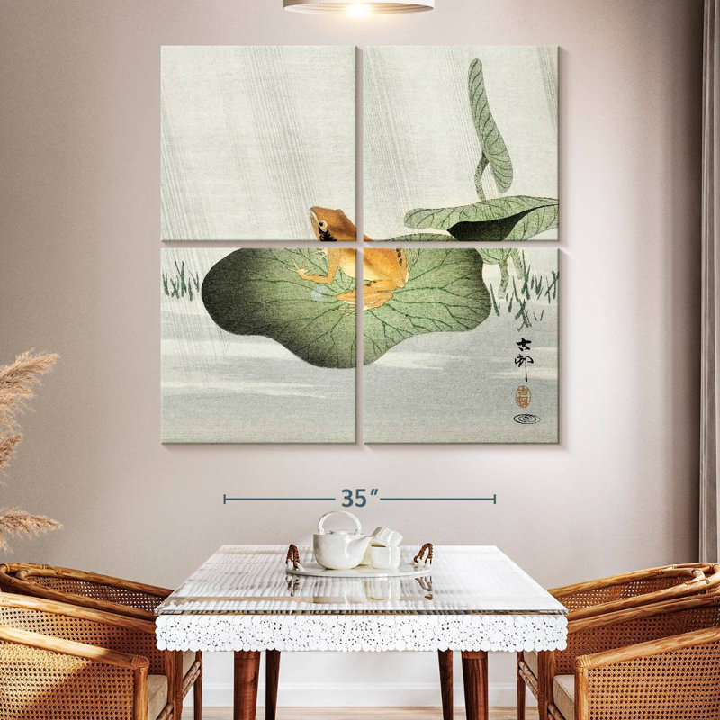 Brampt Frog On Lotus Leaf, 50" H x 50" W