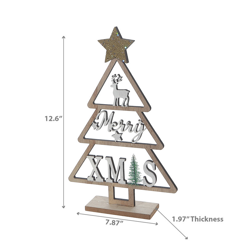Support d'arbre de Noël en bois