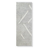 Knots And Bolts Wool Abstract Area Rug in Black/White