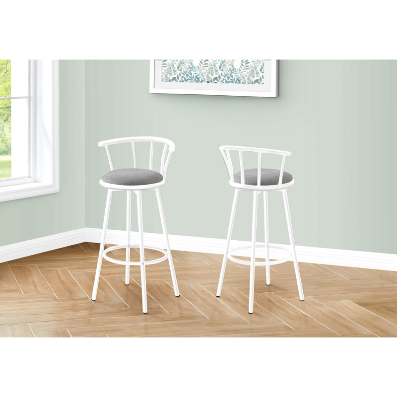 Tabouret de bar, ensemble de 2, pivotant, hauteur de bar
