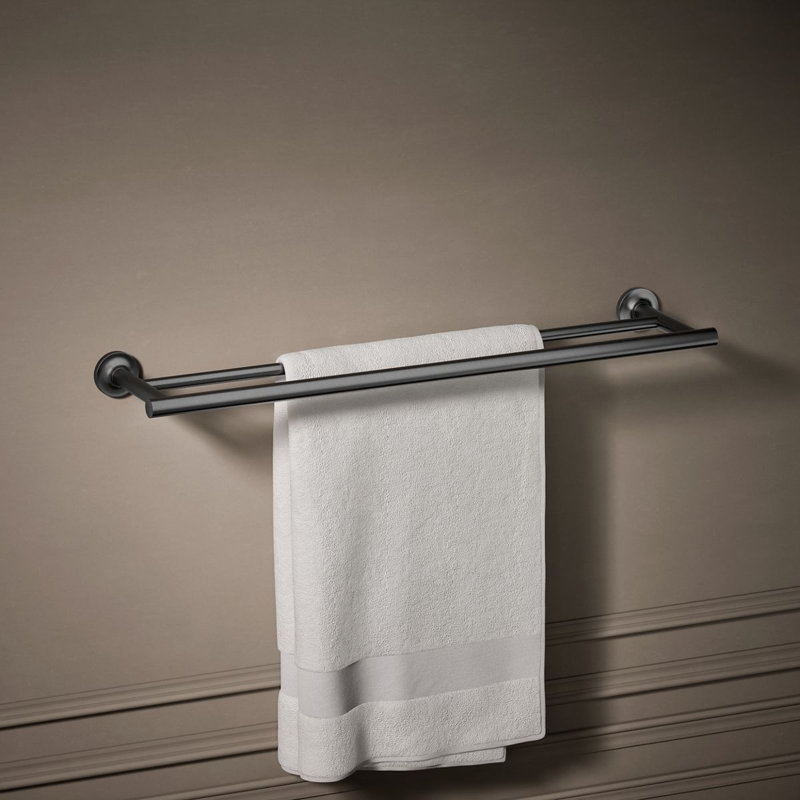 Purist 24 po Double barre à serviettes