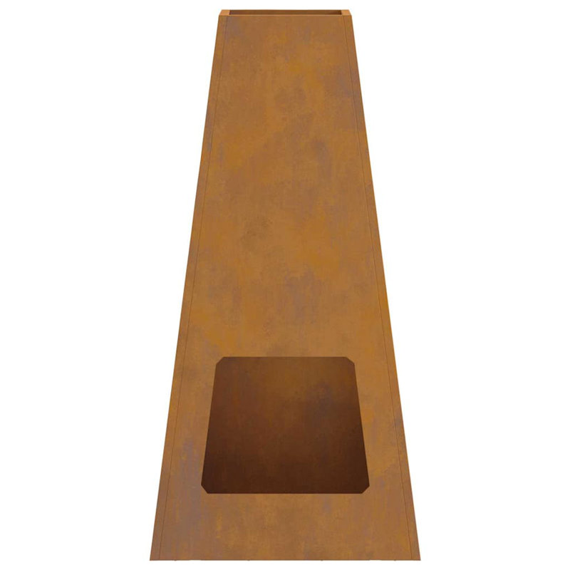 Modern Outdoor Fire Pit, Brown
