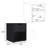 19.7" High Nightstand End Table With Open Shelf,Black-1535985875