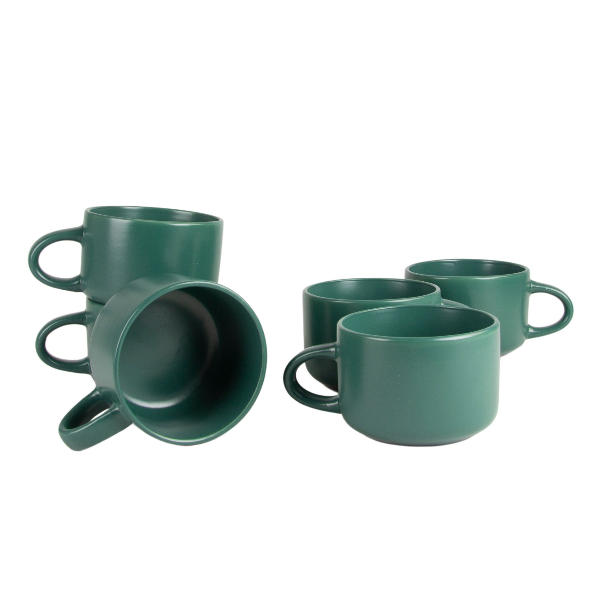 Wazee Matte Oversized 22 oz Mug, Emerald Green