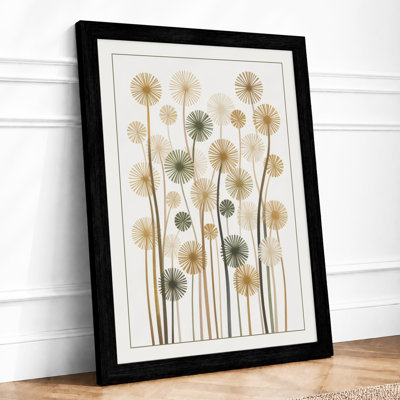 Dandelion Dreams Botanical - Framed Print