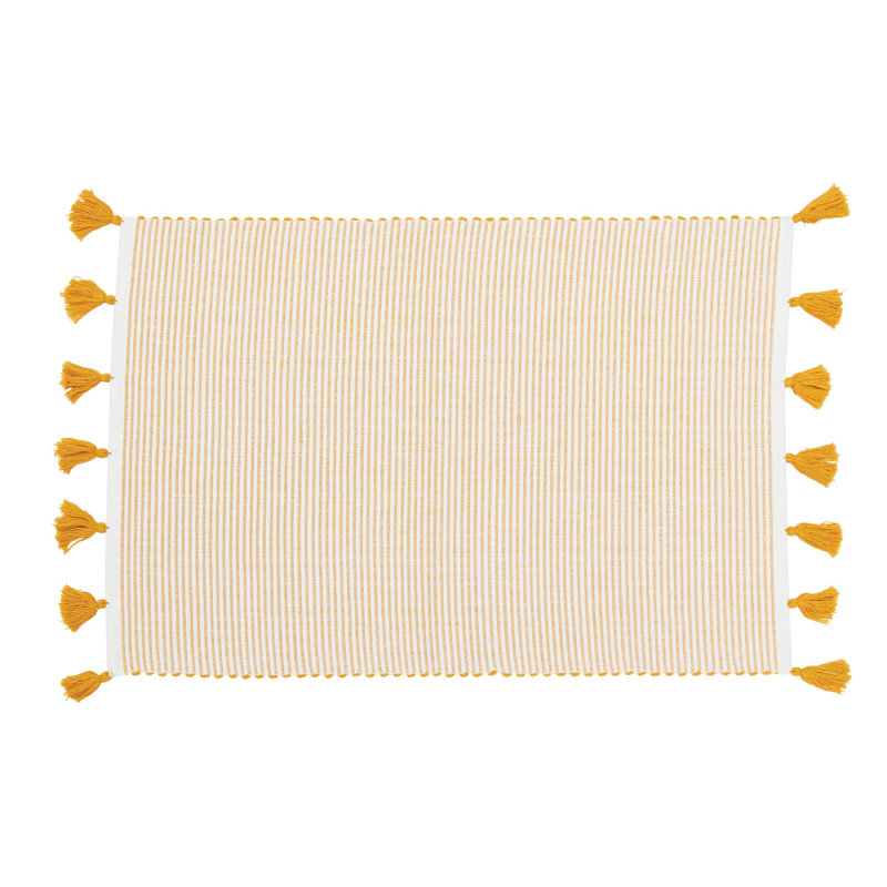 Napperon en coton Brett, Ocre