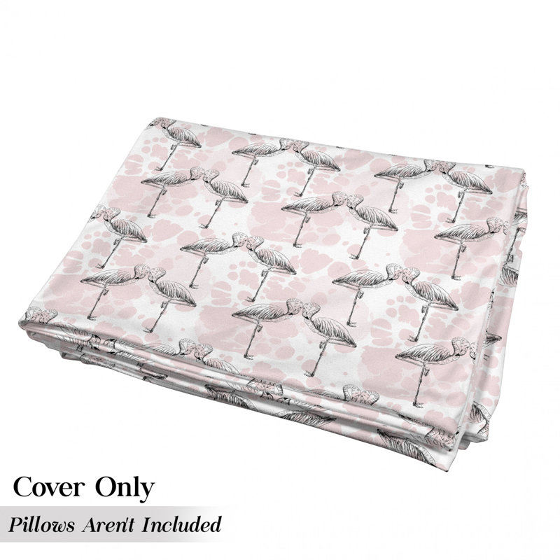 Housse de coussin pour flamants roses, H 2 po x l 36 po x P 88 po