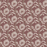 Woodland Bloom - Burgundy Floral Wallpaper