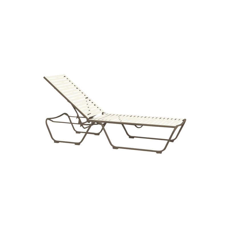 Millennia EZ Span™ Outdoor Chaise Lounge, Snow , Mocha
