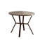 Mobilier de salle à manger 5 pièces rond gris gris