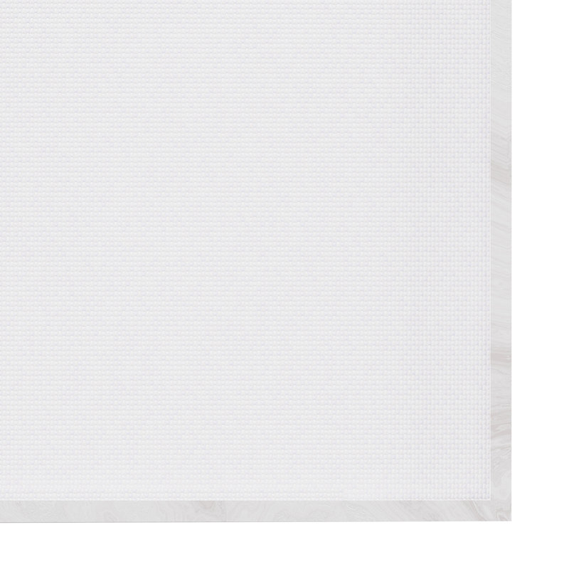 Tall White Tree Line Abstract Canvas Art with White Frame