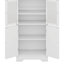 Grande armoire de rangement avec tablettes et portes