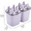 Moules à glaçons, moules à glaçons 8 pièces, moules à crème glacée réutilisables pour enfants, moules à glaçons faits maison de nombreuses formes, machine à glaçons, sans BPA (8 cavités - mauve)