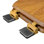 Siège de toilette allongé en bois décoratif