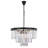 Yazmin 9 - Light Steel Dimmable Tiered Chandelier-27969451-27969449