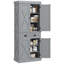 Armoire de rangement pour garde-manger de 72 po, armoire autoportante traditionnelle avec 4 portes et 2 tablettes réglables, grand tiroir central, cadre en X-151996472