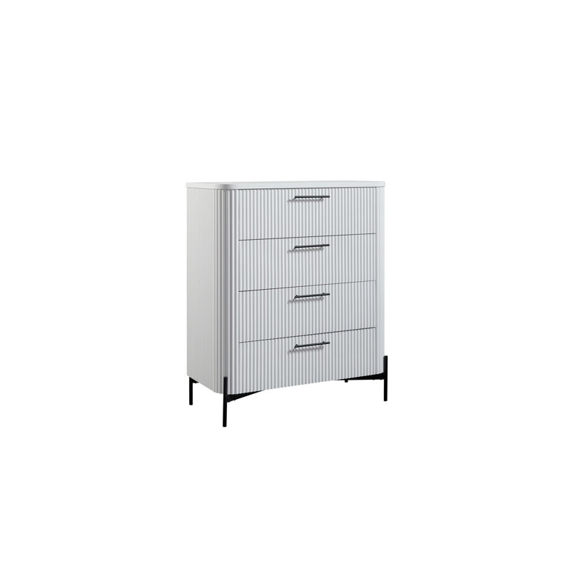 Commode 4 tiroirs - Blanc