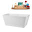 Baignoire autoportante et plateau 55 "avec drain interne Streamline-101412885