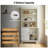 68'' Tall Storage Bookcase With Cabinet-284033915