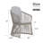 Outdoor Dining Armchair With Cushion-902123661