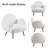 Eleese Teddy Upholstered Armchair, Modern Accent Chair with Metal Legs-1247109271-1247109269