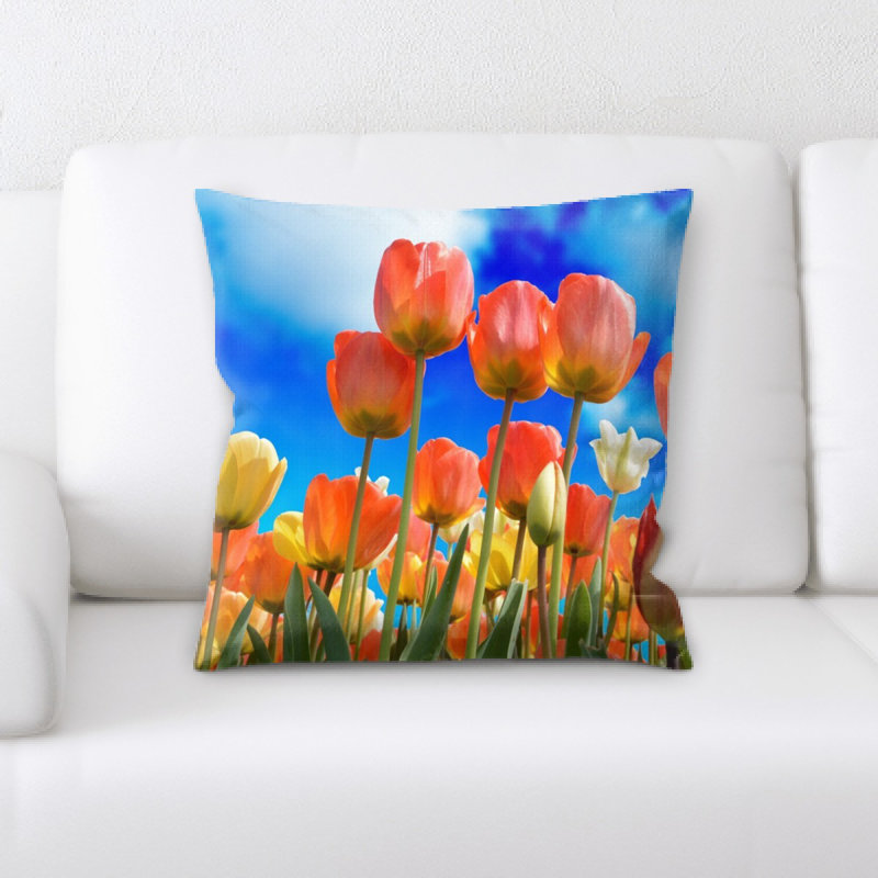 Coussin de tulipes