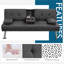 color 167Cm Pillow Top Arm Sofa Bed-595603138
