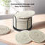Ensemble de 8 sous-verres Coasters pour boissons, bière, café, sous-verres en coton tissé avec support, sous-verres Boho pour la décoration de la table convenant aux types de tasses