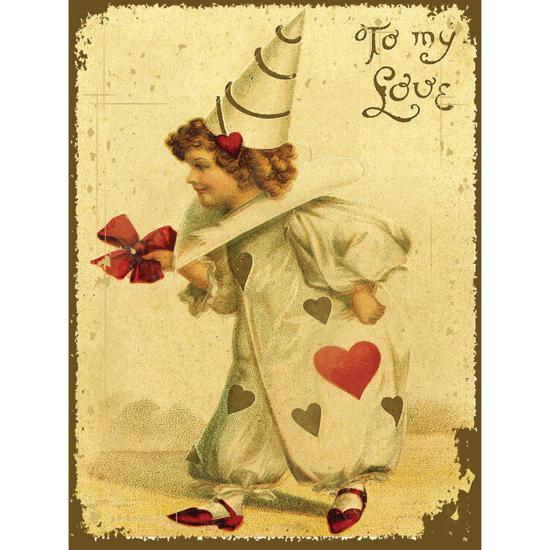 Plaque en métal rétro «To My Love», H 23,2 po x l 17,2 po x P 0,04 po