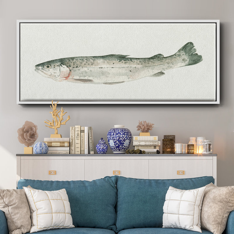 Fresh Catch IV- Framed Canvas, 24" H x 60" W