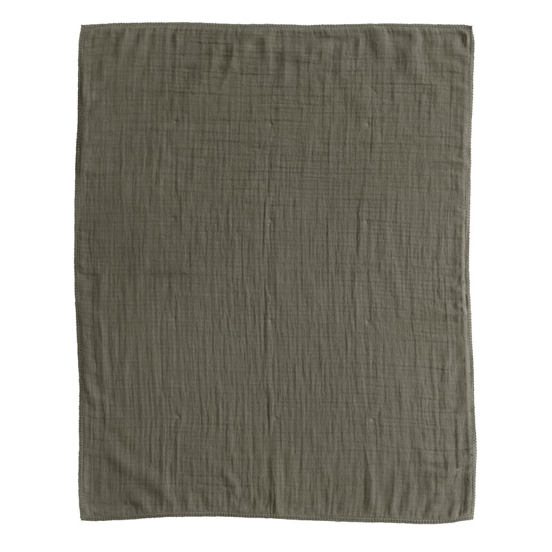 Knitted Throw Blanket, Dark Gray