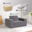 Canapé-lit à compression, canapé de plancher moderne avec coussin pour la chambre à coucher du salon, tissu en velours côtelé, aucun assemblage requis-1515531576