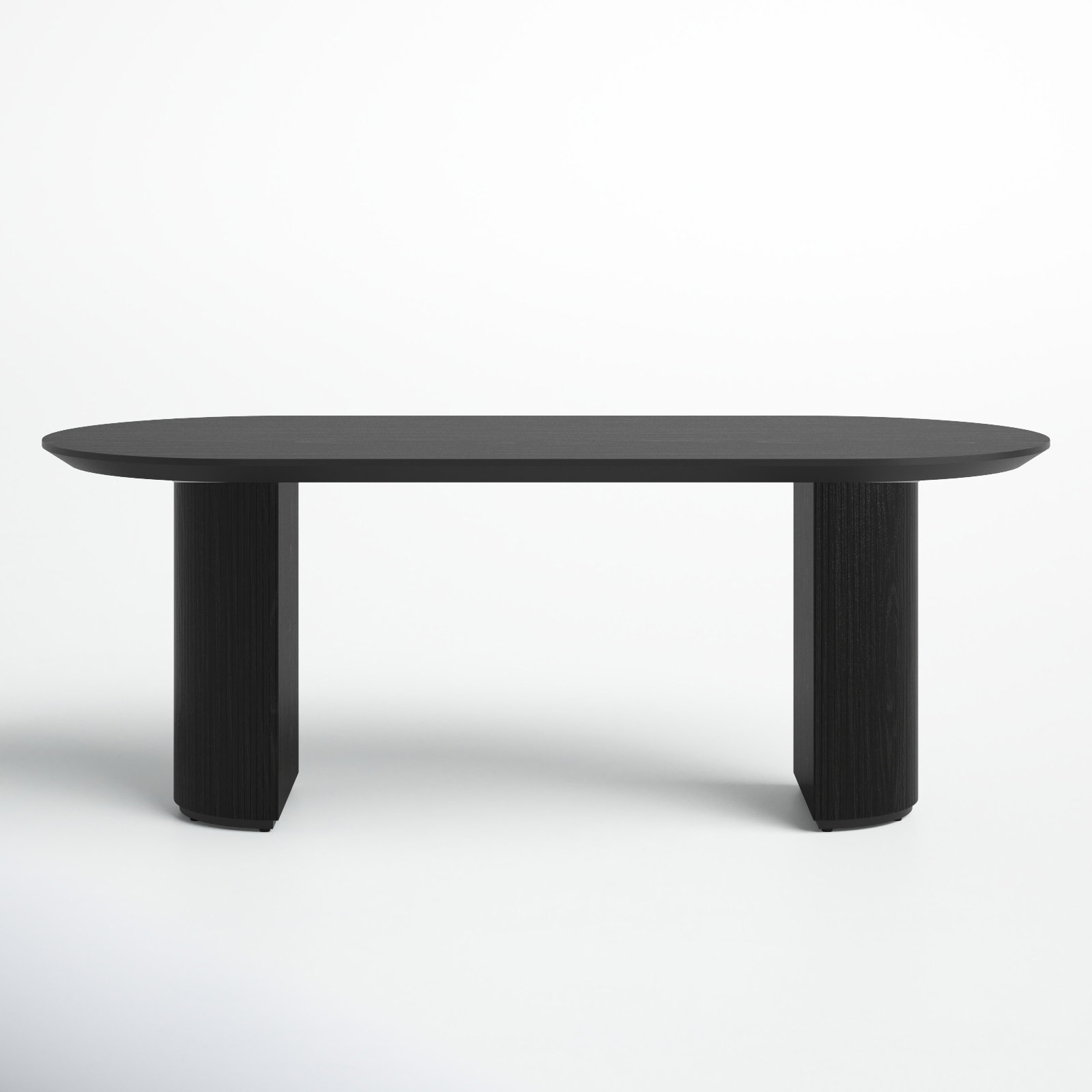 Modern Beech Oval Dining Table - Abberton