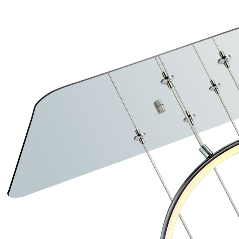 Lustre DEL l 33,46 po Carre