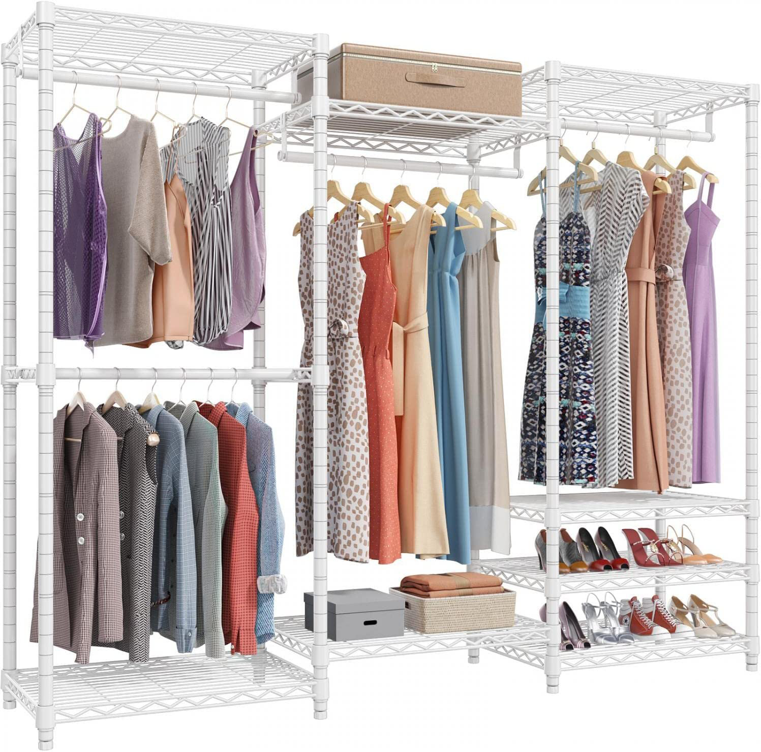 White freestanding best sale clothes rail