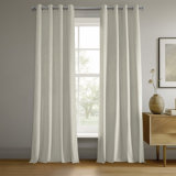 Rafaelita Grommet Signature Velvet Thermal 100% Blackout Curtains - Single Panel Drapes