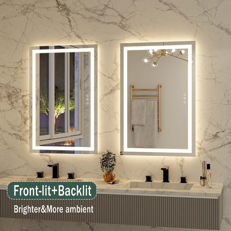 Miroir mural Kamiera, 26 po x 38 po