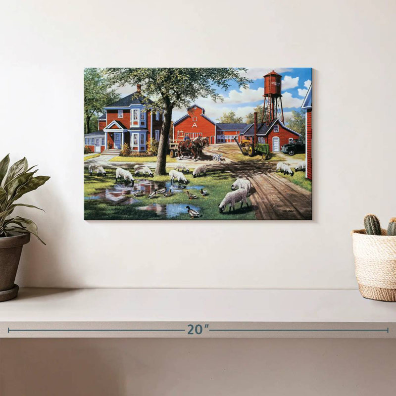 Alvord Earle Brown Farm, H 8 po x l 12 po