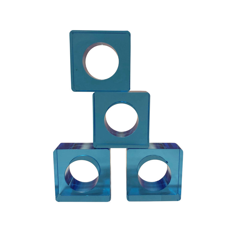 Rond de serviette, Bleu