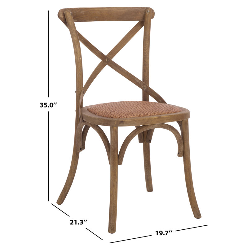 Ladores 18.5'' H Oak Side Chair, Weathered Grey