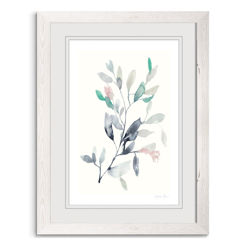 Water Branches II - Cadre photo, reproduction d'art sur papier, Cadre blanc, H 44 po x l 32 po x P 1,25 po