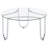 Chrome 2-piece Round Coffee Table Set