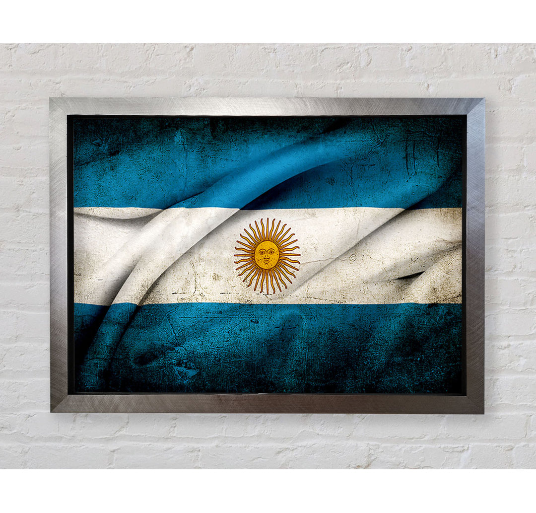 Argentinien Sonnenflagge - Druck