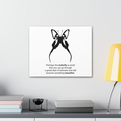 Art textuel sur toile tendue