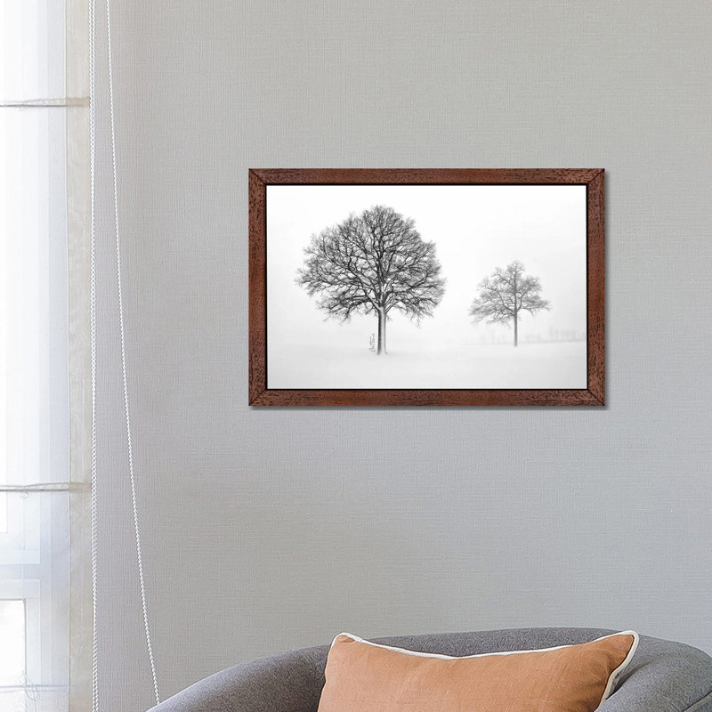 We Live And Die Together by Ben Heine - Print on Canvas, 66.04 cm H x 45.72 cm W, Brown Floater Framed