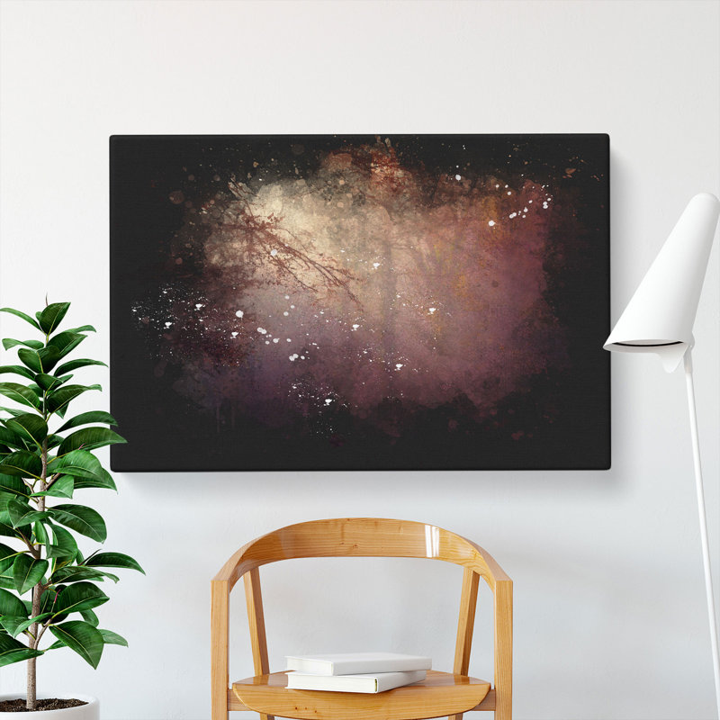 Sunlight Forest Vol.1 Paint Splash - Wrapped Canvas Print, 35cm H x 50cm W x 3cm D
